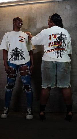 “I’m Wired Different” Red & Gold - OFF WHITE Tee