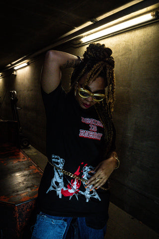 “Freedom” - Black & Red Tee