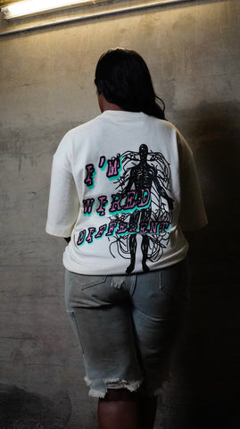 “I’m Wired Different” Pink & Mint - OFF WHITE Tee