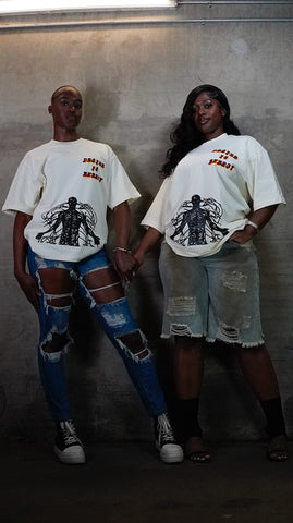 “I’m Wired Different” Red & Gold - OFF WHITE Tee