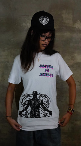 “I’m Wired Different” Baby Blue & Hot Pink - Tee