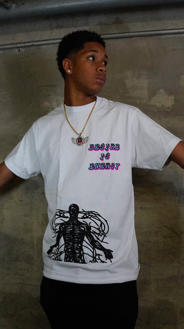 “I’m Wired Different” Baby Blue & Hot Pink - Tee