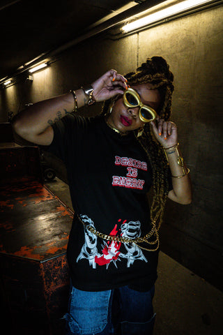 “Freedom” - Black & Red Tee