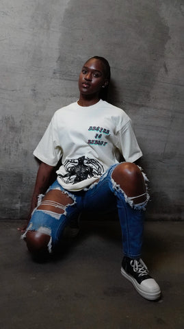 “I’m Wired Different” Pink & Mint - OFF WHITE Tee