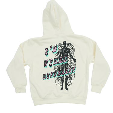 "I'm Wired Different" Pink & Mint - Hoodie