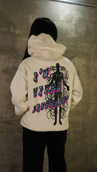 "I'm Wired Different" Baby Blue & Hot Pink -Hoodie
