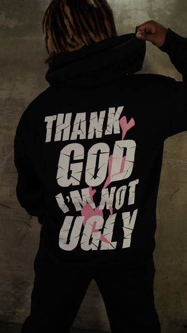 "Thank God" Hoodie - Pink