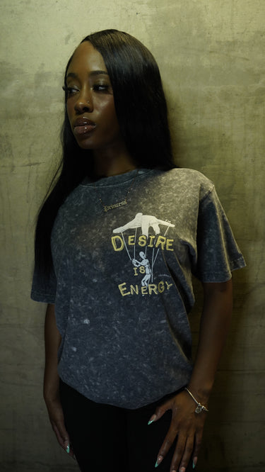 Grey & Creme Washed Puppet Tee
